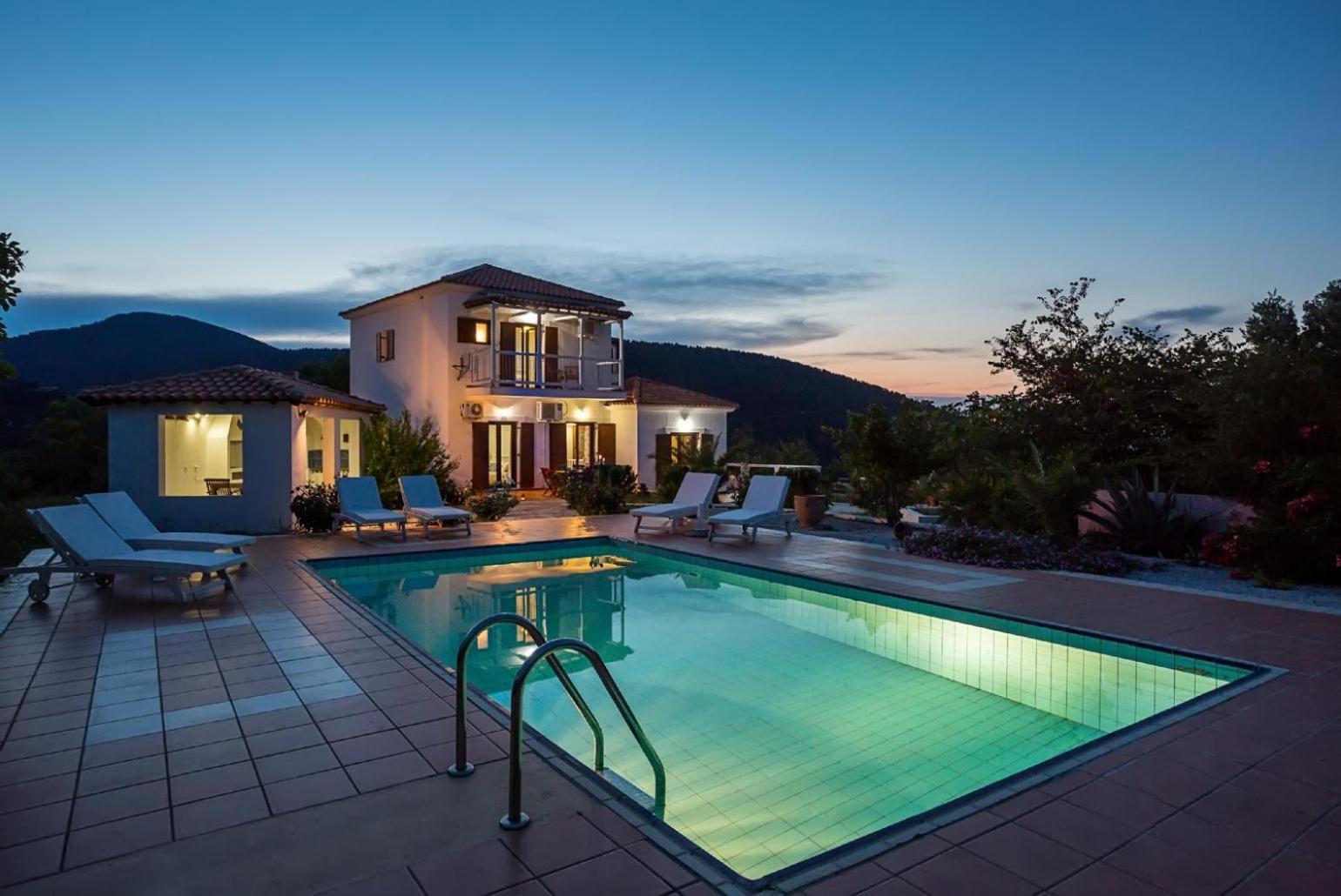Villa Glafki Panormos  Bagian luar foto