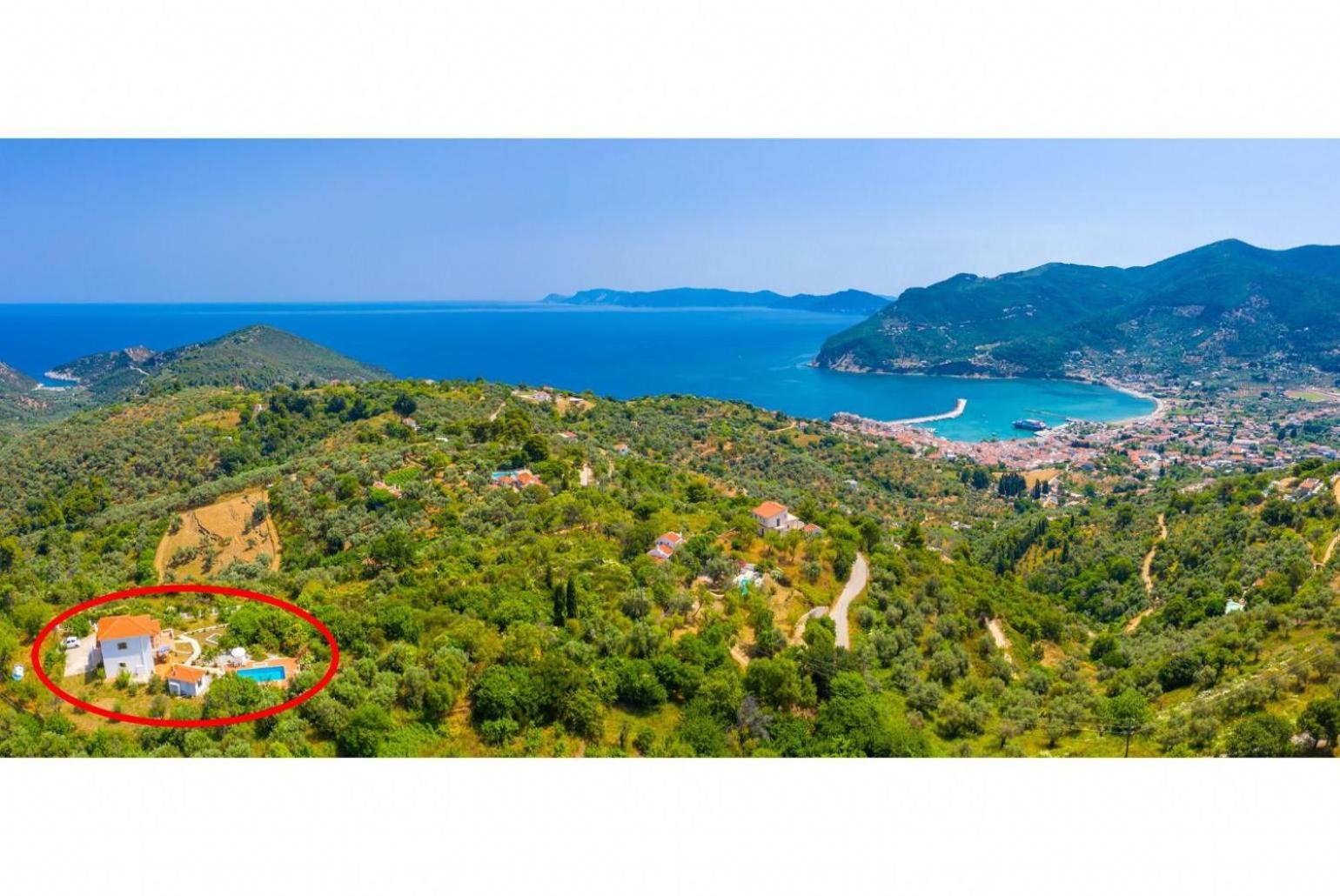 Villa Glafki Panormos  Bagian luar foto