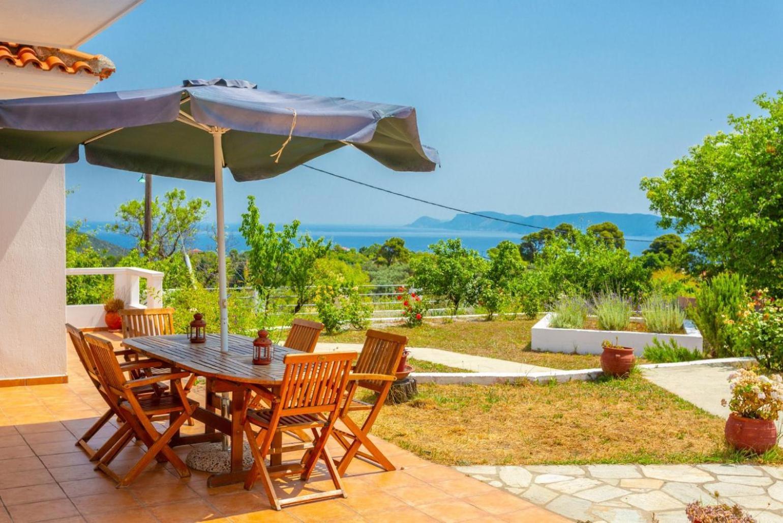 Villa Glafki Panormos  Bagian luar foto