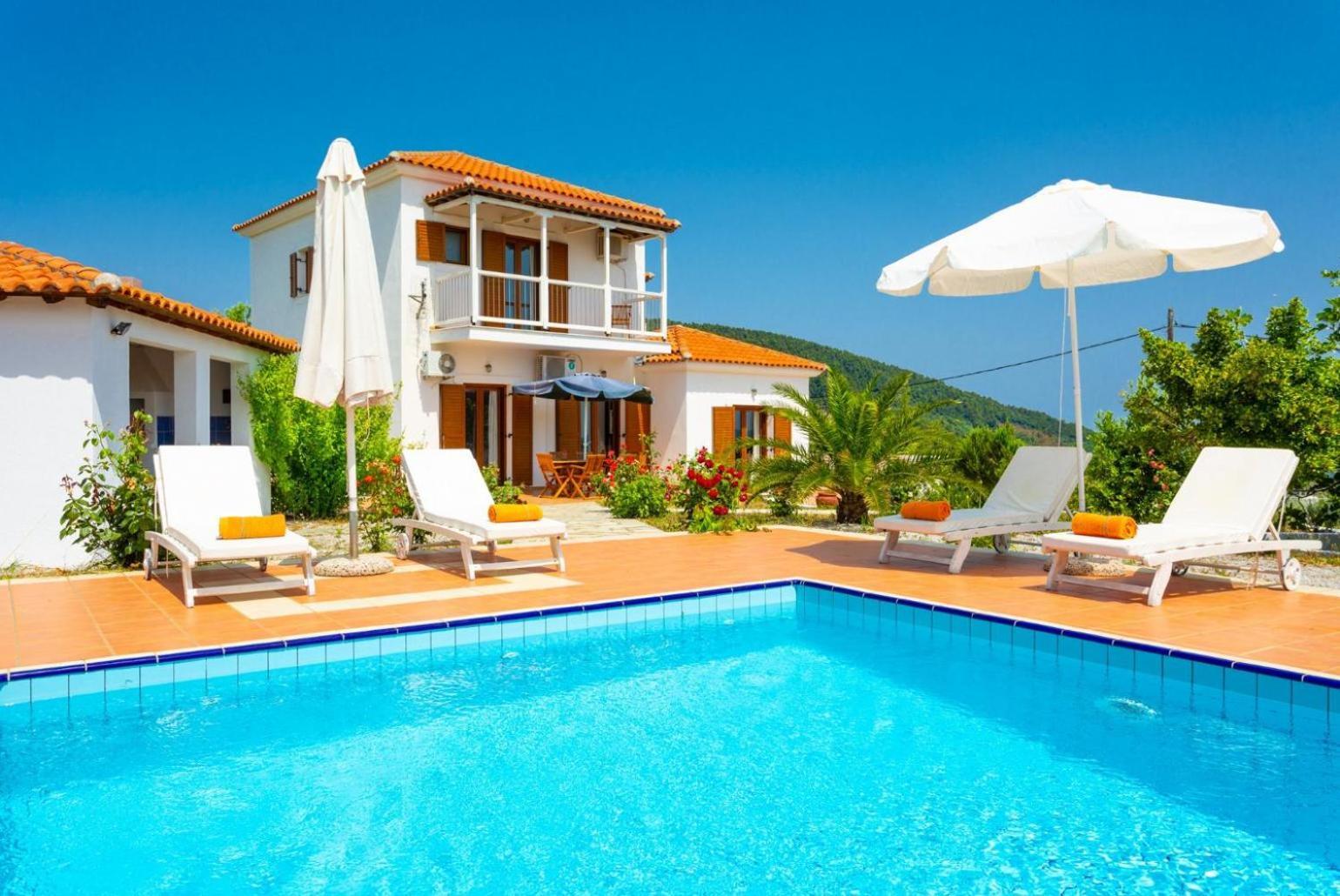 Villa Glafki Panormos  Bagian luar foto