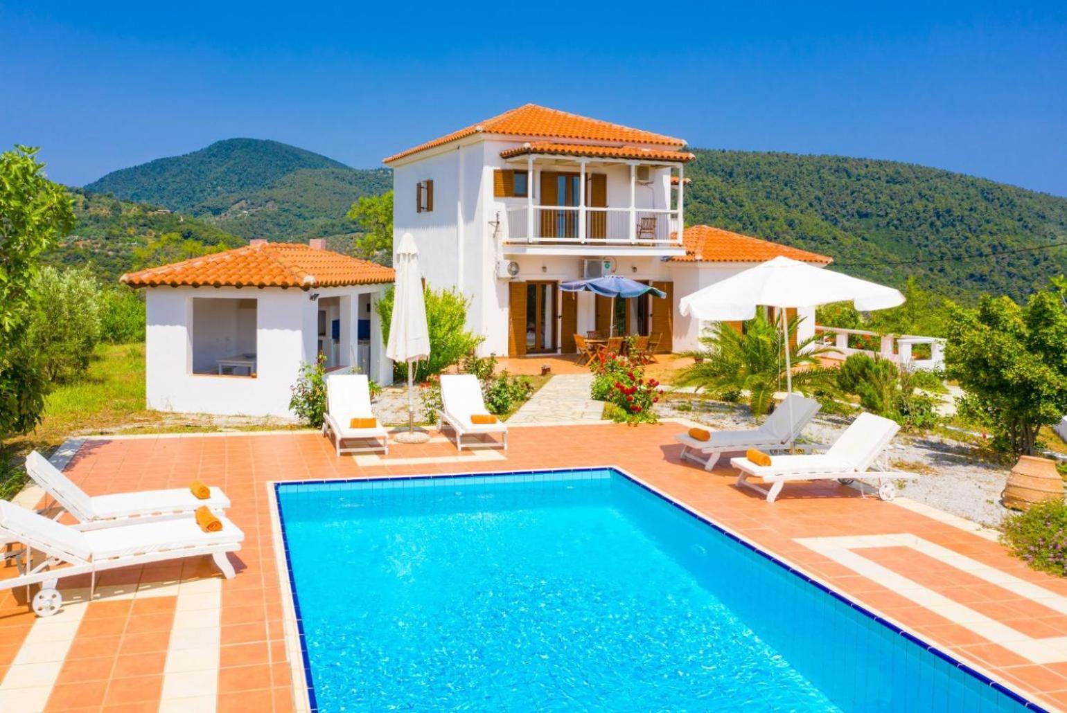 Villa Glafki Panormos  Bagian luar foto