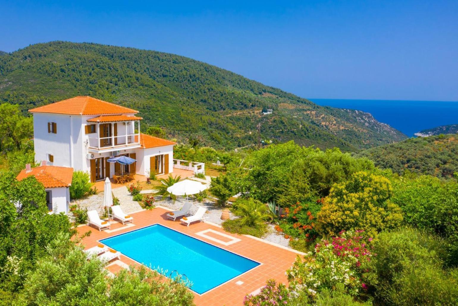 Villa Glafki Panormos  Bagian luar foto